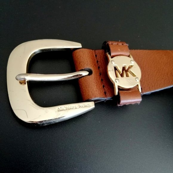 Michael Kors Accessories - VEUC MK Cognac Leather Belt